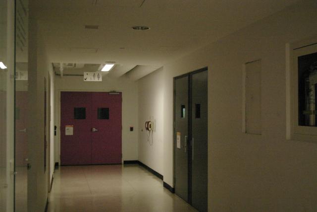 Seen from left side of corridor